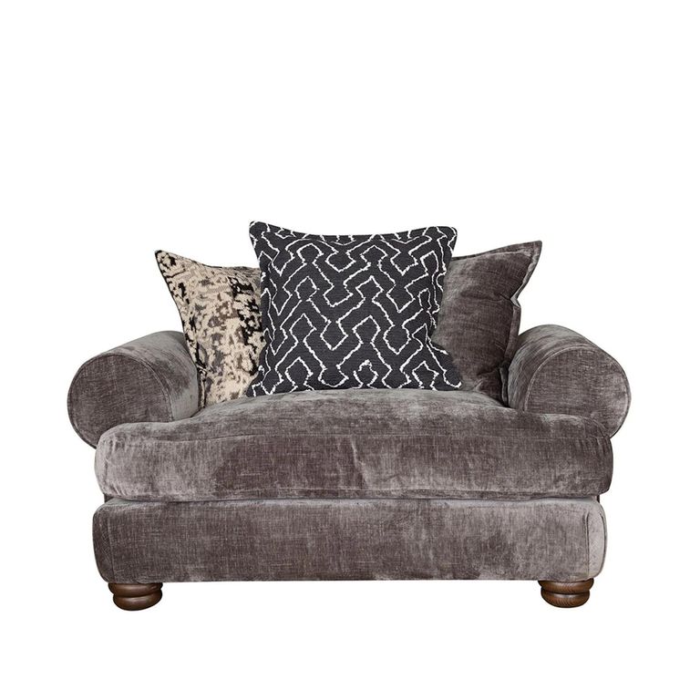 Buoyant Viscount Fabric Love Chair - Variation Available