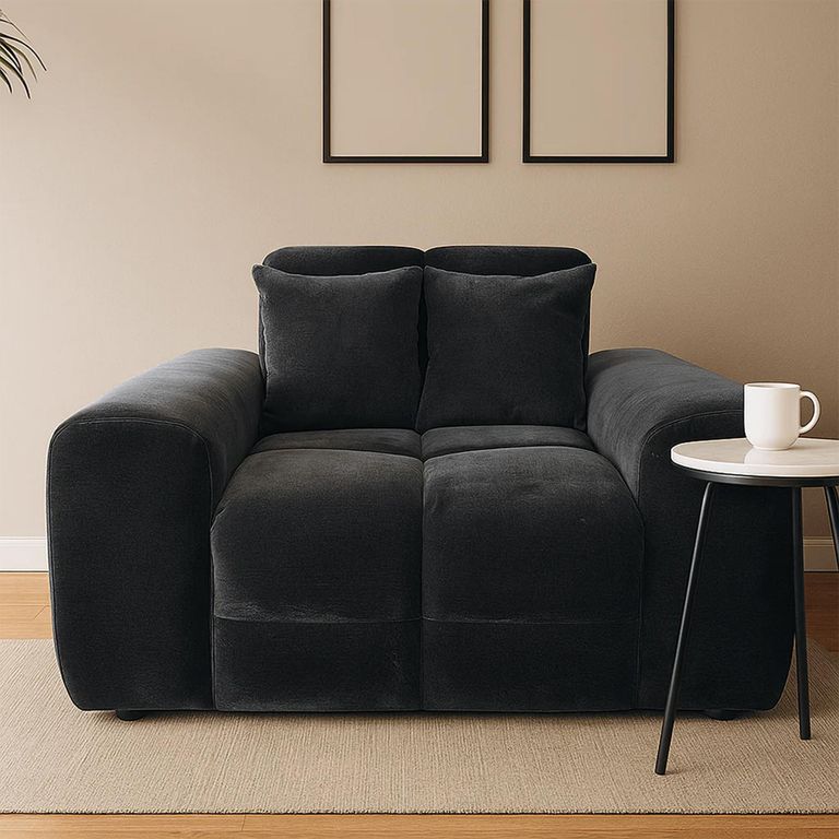 Jacob Armchair - Black Fabric