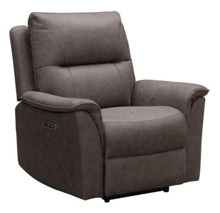 Kansas Armchair - Truffle Grey Faux Leather