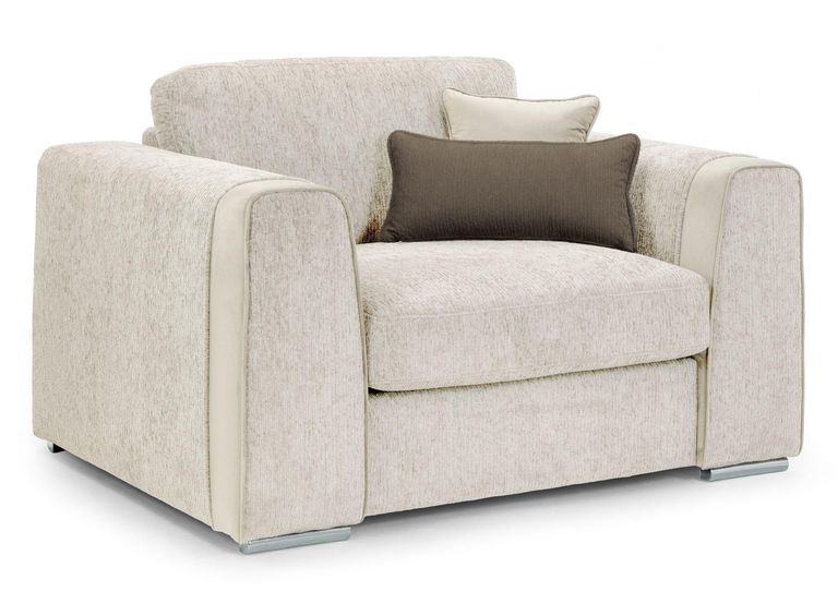 Naples Armchair - Beige Fabric