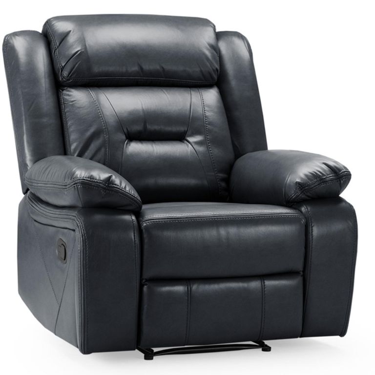 Novie Armchair - Black Faux Leather