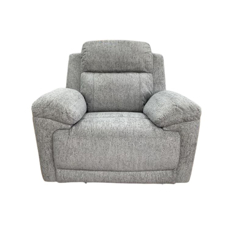 Owen Electric Recliner Armchair - Grey Fabric