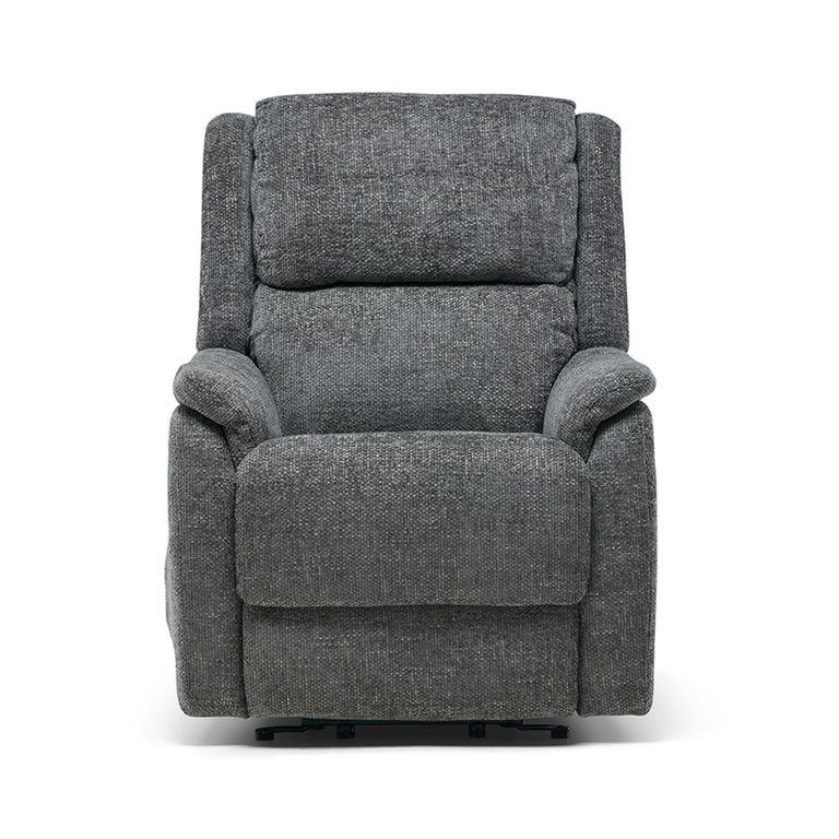 Palermo Lift and Rise Power Recliner Armchair - Graphite Fabric