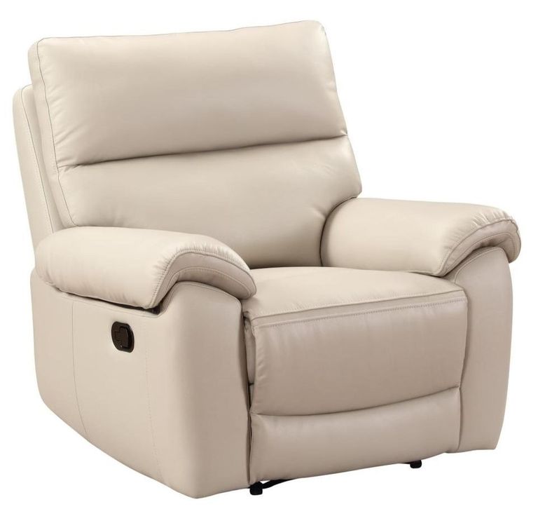 Rocco Recliner Armchair - Cream Leather