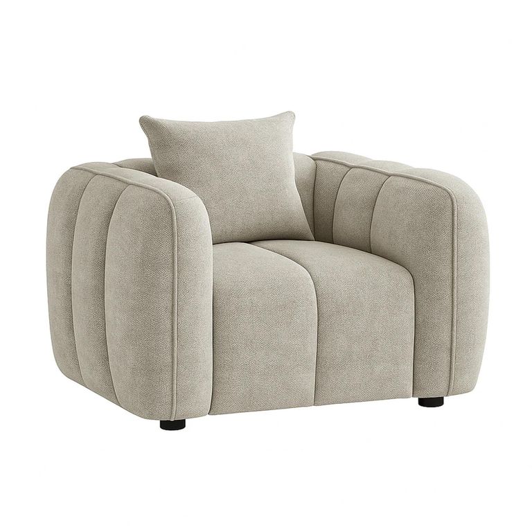 Venice Armchair - Beige Fabric