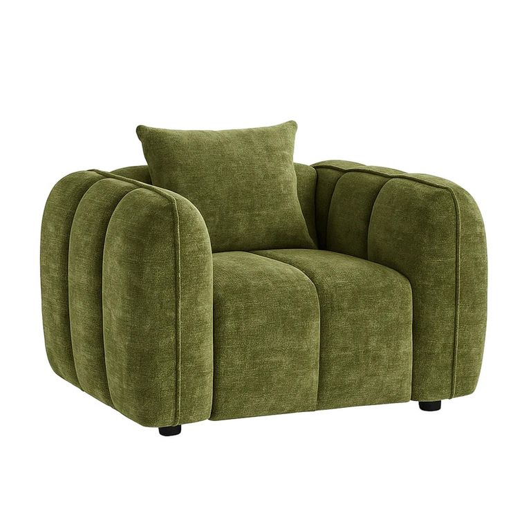 Venice Armchair - Green Fabric