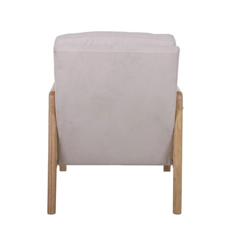 Ida Armchair - Cream Fabric and Rattan