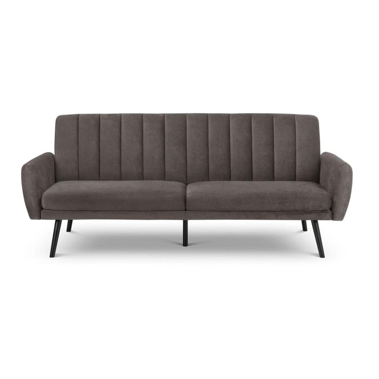 Afina Grey Velvet Fabric Sofa Bed