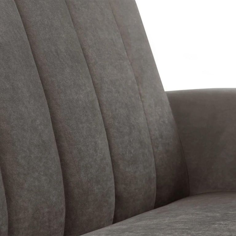 Afina Grey Velvet Fabric Sofa Bed