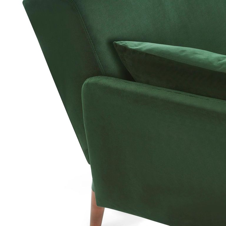 Andi Green Fabric Sofa Bed - 2 Seater - Click Clack