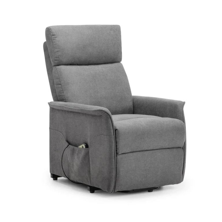 Helena Grey Fabric Recliner Armchair