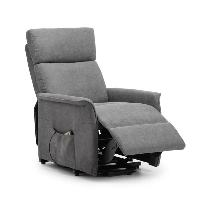 Helena Grey Fabric Recliner Armchair