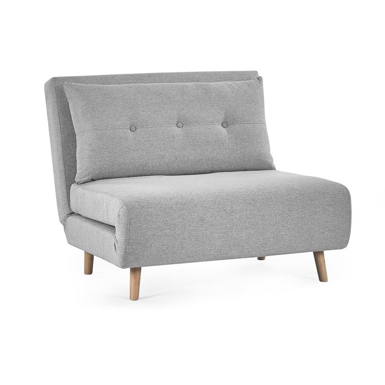 Rowan Grey Fabric Chair Bed - Click Clack