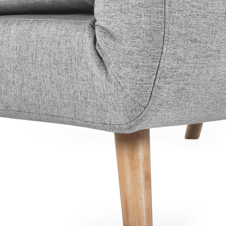 Rowan Grey Fabric Chair Bed - Click Clack