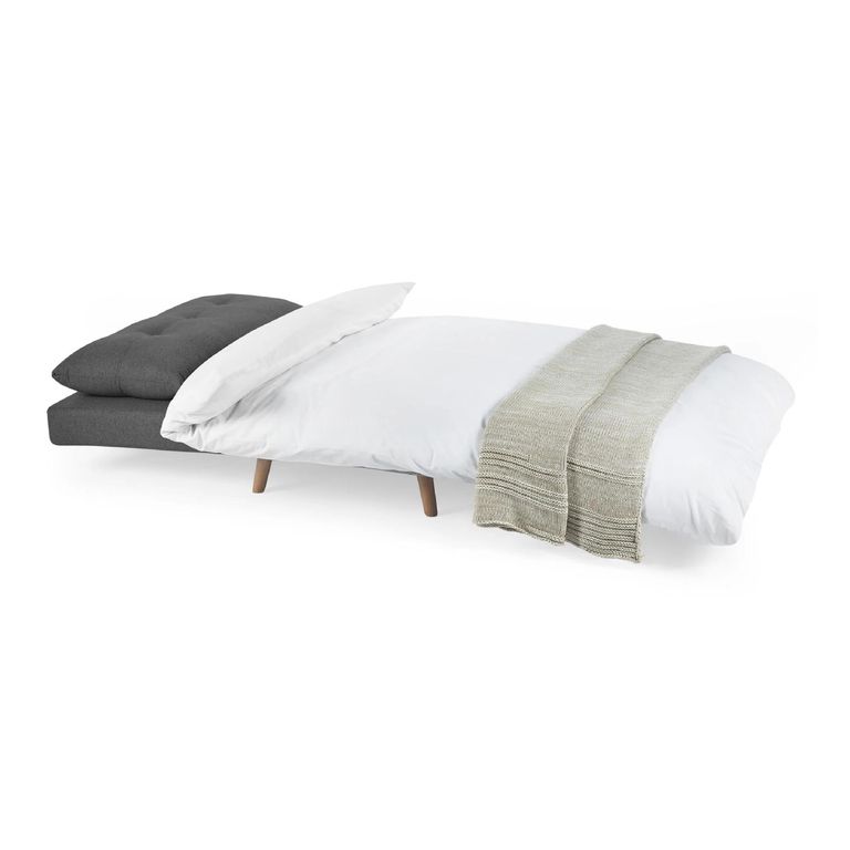 Rowan Mid Grey Fabric Chair Bed - Click Clack