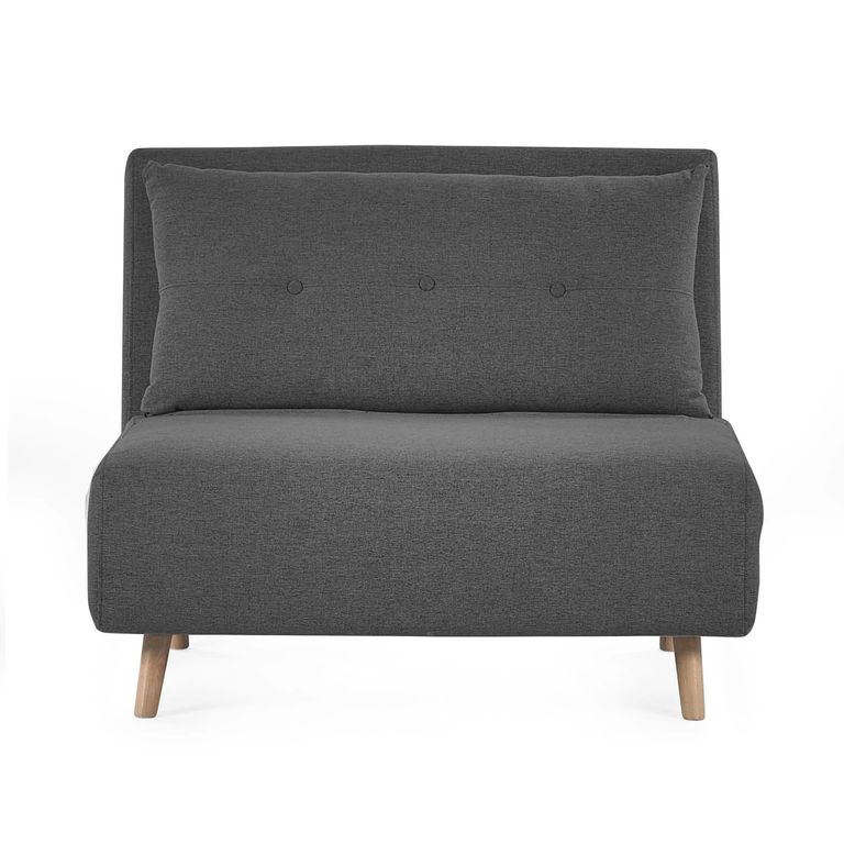 Rowan Mid Grey Fabric Chair Bed - Click Clack