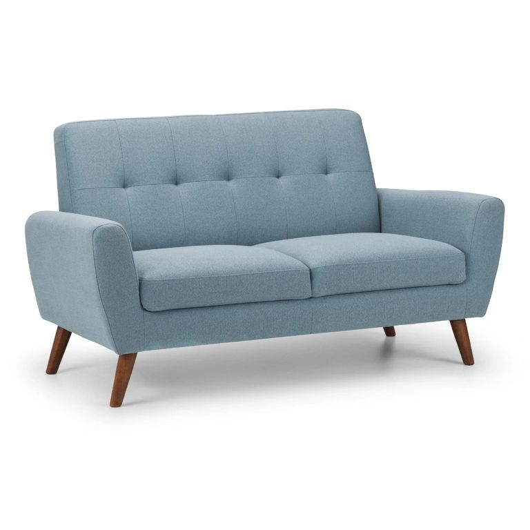 Monza Sofa - 2 Seater - Blue Fabric