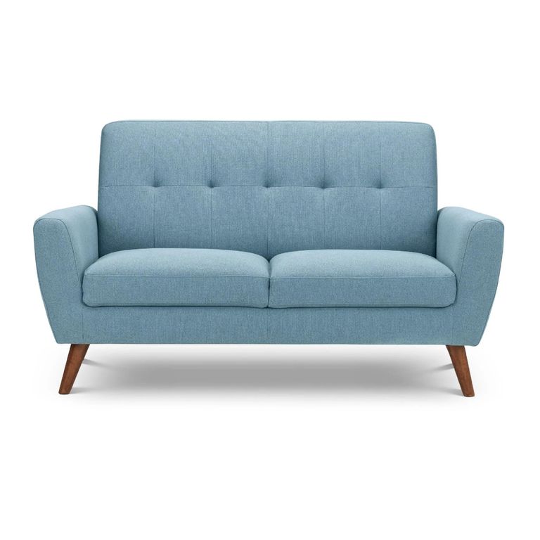 Monza Sofa - 2 Seater - Blue Fabric