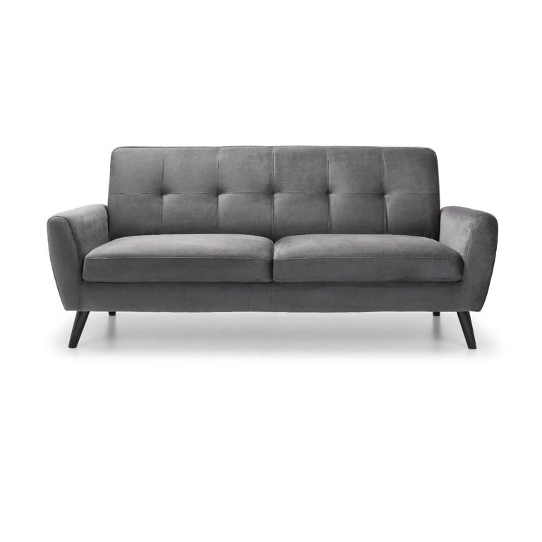 Monza Sofa - 3 Seater - Grey Fabric