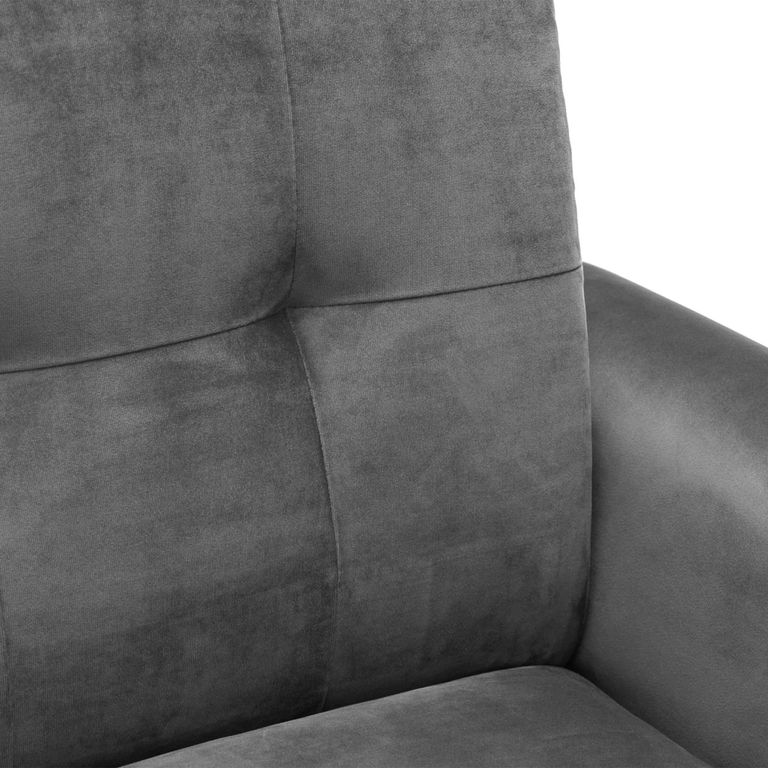 Monza Sofa - 3 Seater - Grey Fabric