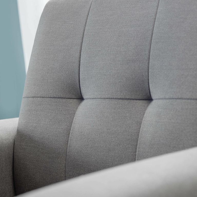 Monza Sofa - 2 Seater - Grey Linen Fabric