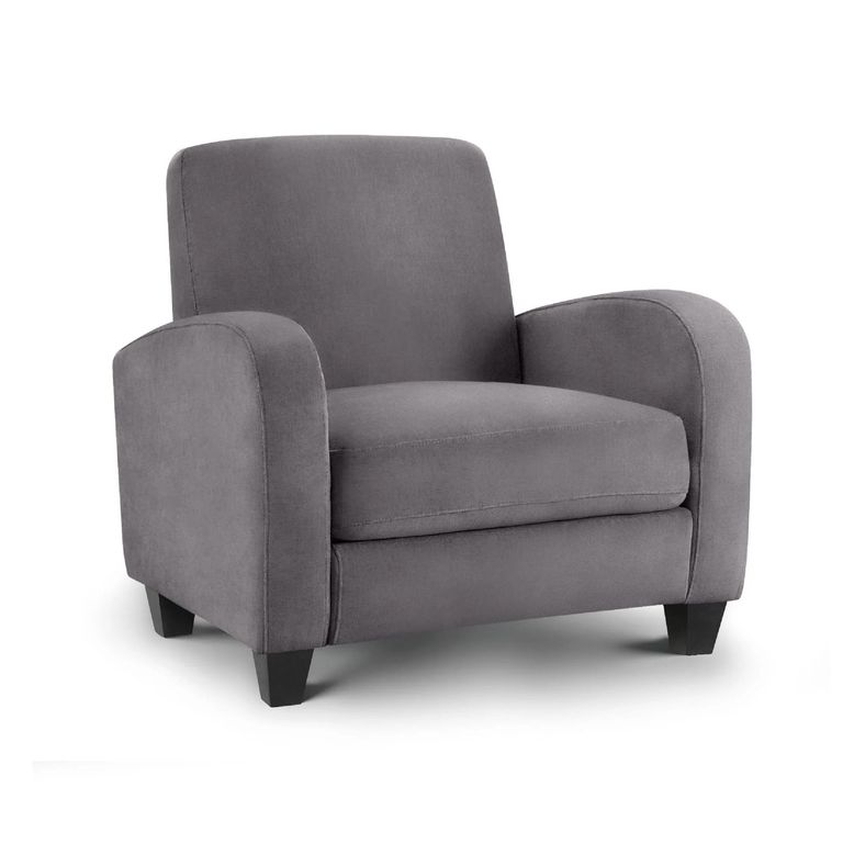 Vivo Grey Fabric Armchair
