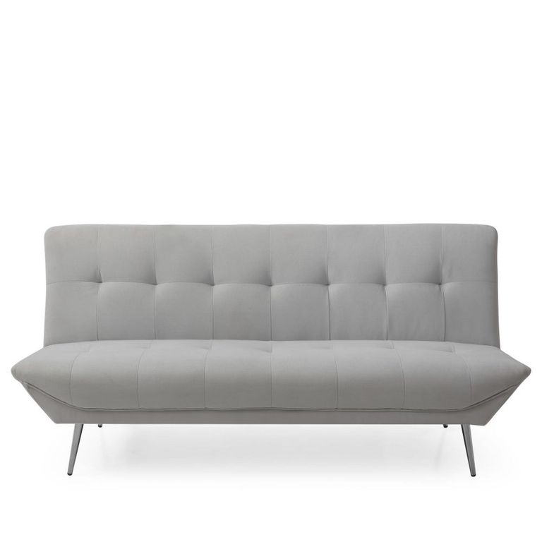 Ashley Grey Fabric Click Clack Sofa Bed - 2 Seater