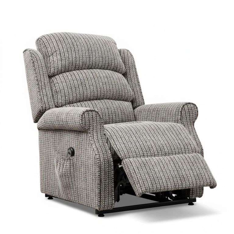 Windsor Lift and Tilt Electric Recliner Armchair - Latte Fabric