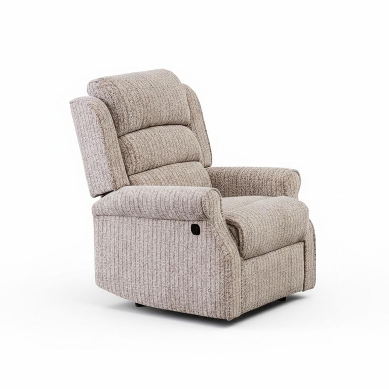 Windsor Recliner Armchair - Natural Fabric