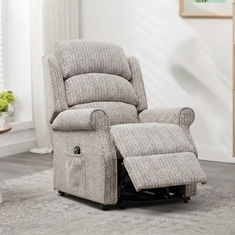 Windsor Lift and Tilt Electric Armchair - Natural Fabric