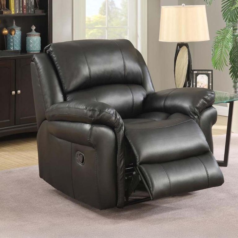 Farnham Recliner Armchair - Black Leather