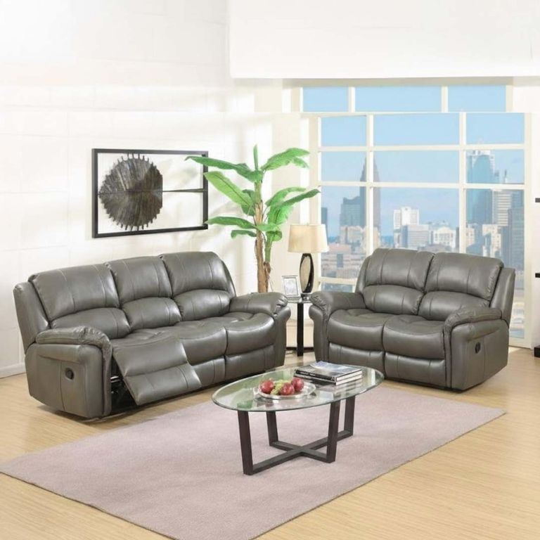 Farnham Recliner Sofa Suite - 3+2 - Grey Leather