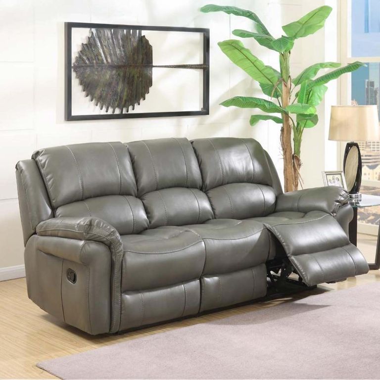 Farnham 3 Seater Recliner Sofa - Grey Leather