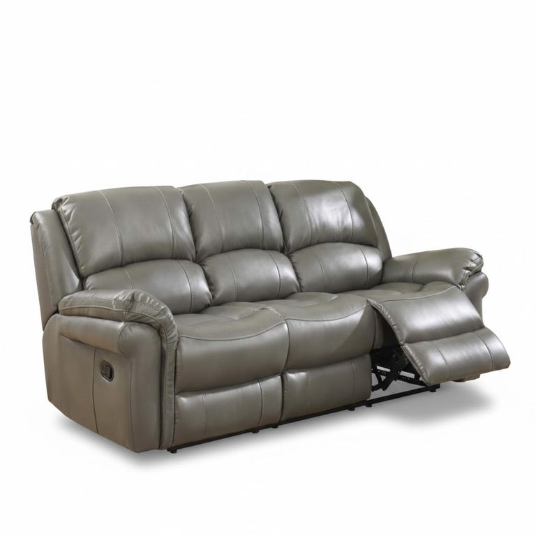 Farnham 3 Seater Recliner Sofa - Grey Leather
