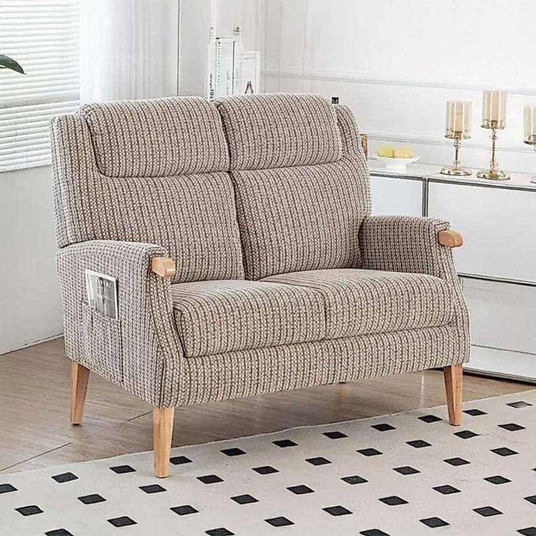 Lisbon 2 Seater Sofa - Natural Fabric