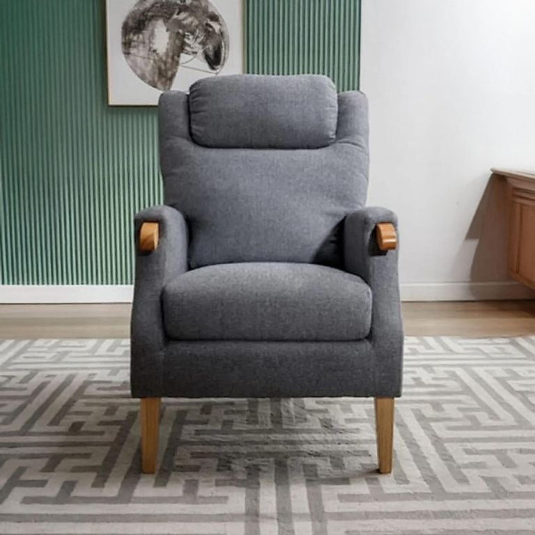 Lisbon Fireside Armchair - Grey Fabric
