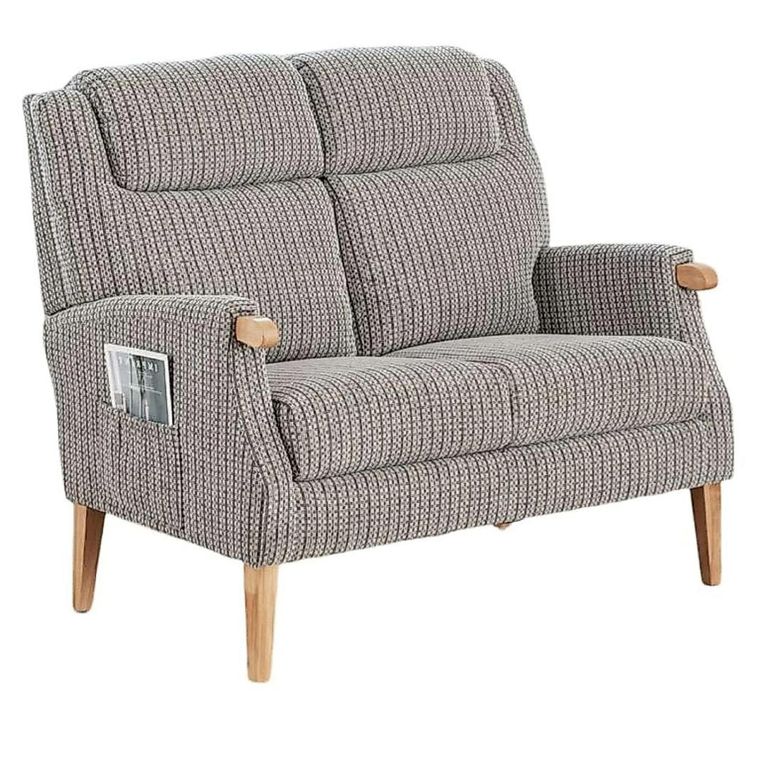Lisbon 2 Seater Sofa - Latte Fabric