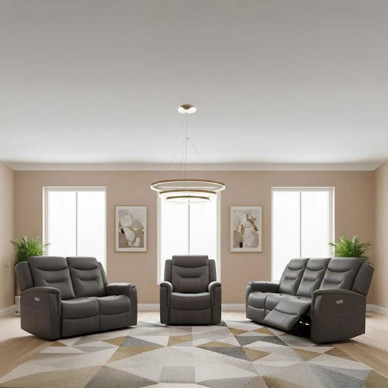 Harrogate 2 Seater Recliner Sofa - Grey Fabric