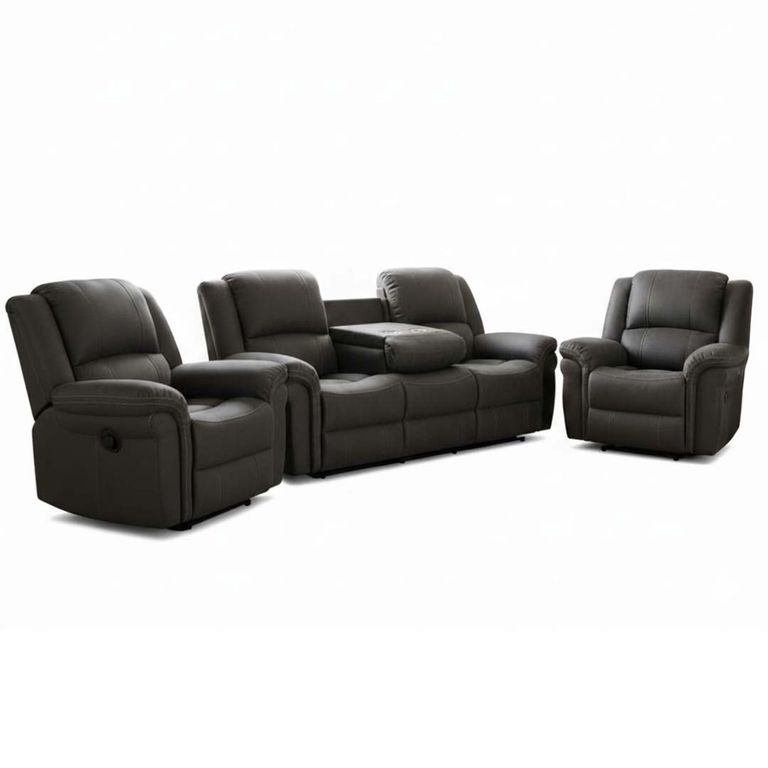 Gloucester Recliner Sofa Suite - 3+1+1 - Dark Grey