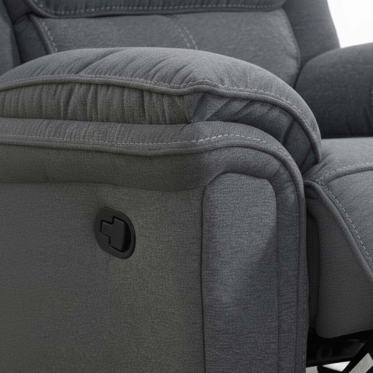 Belmont Recliner Sofa Suite - 3+1+1 - Grey Fabric