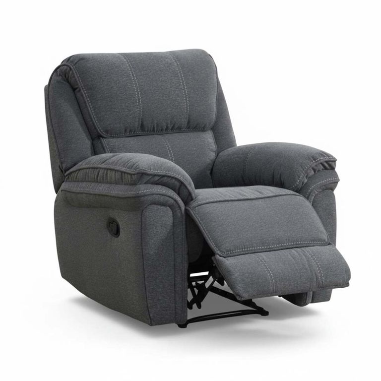 Belmont Recliner Armchair - Grey Fabric