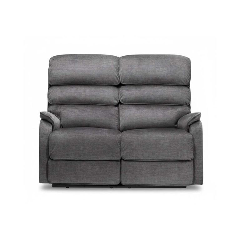 Savoy 2 Seater Electric Recliner Sofa - Grey Fabric