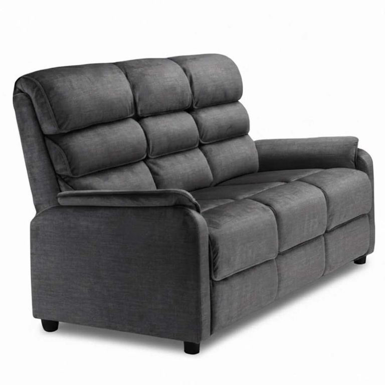 Savoy Fixed Sofa Suite - 3+1+1 - Grey Fabric