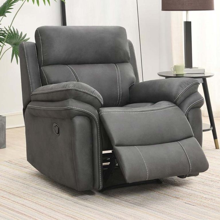 Richmond Recliner Armchair - Grey Fabric