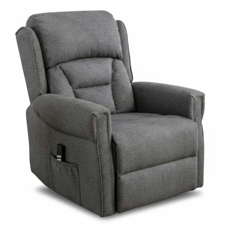 Sandringham Lift and Tilt Electric Recliner Armchair - Grey Fabric