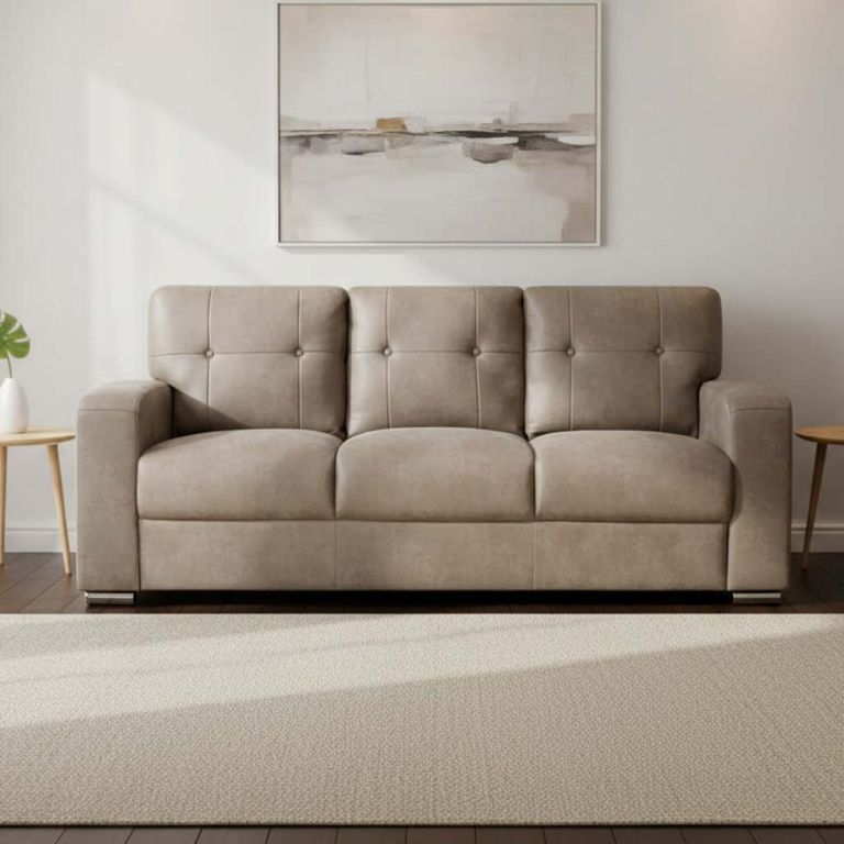 Hampton 3 Seater Sofa  Taupe Fabric