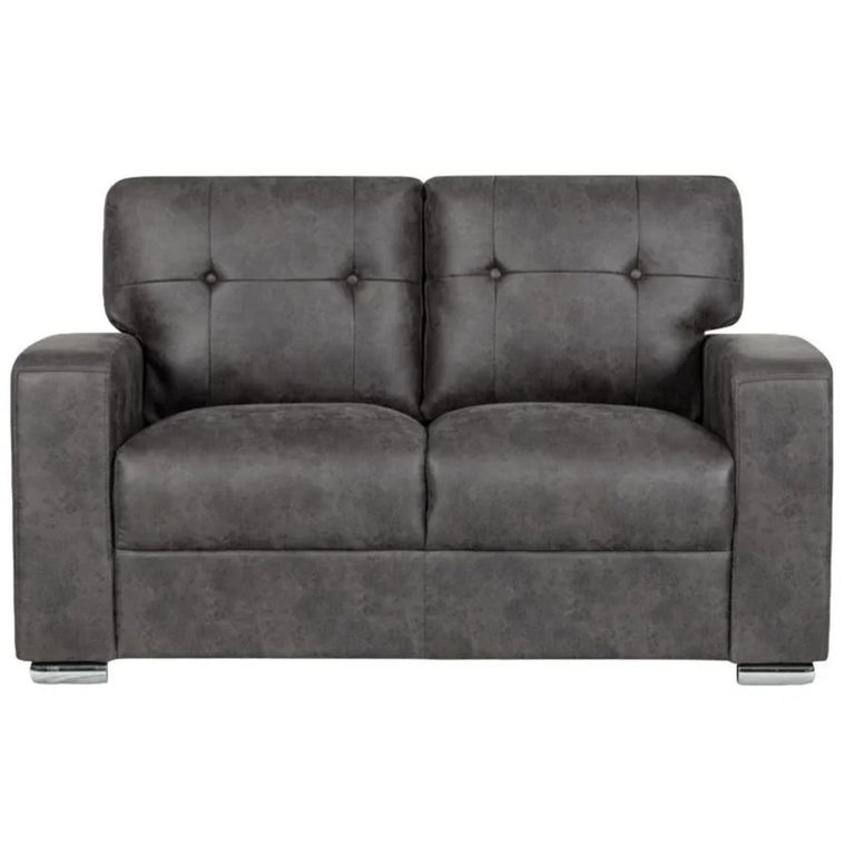 Hampton 2 Seater Sofa  Dark Grey Fabric