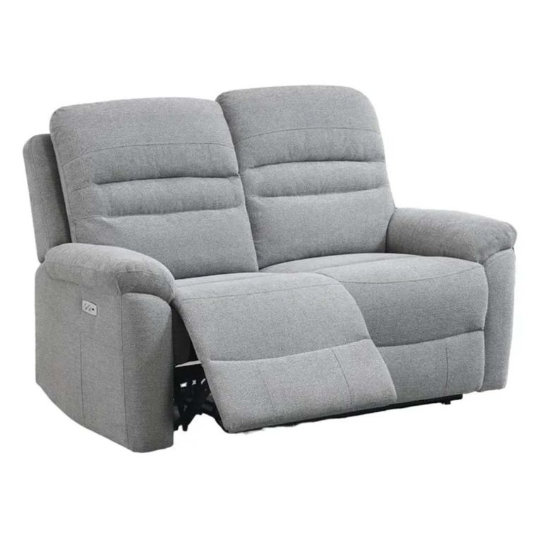 Belford 2 Seater Recliner Sofa - Grey Fabric