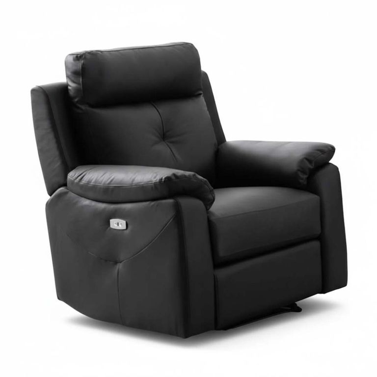 Milano Electric Recliner Armchair - Anthracite Leather