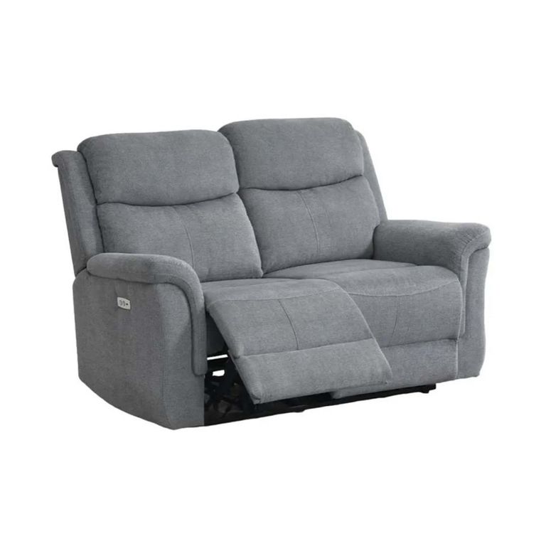 Faringdon 2 Seater Recliner Sofa - Grey Fabric